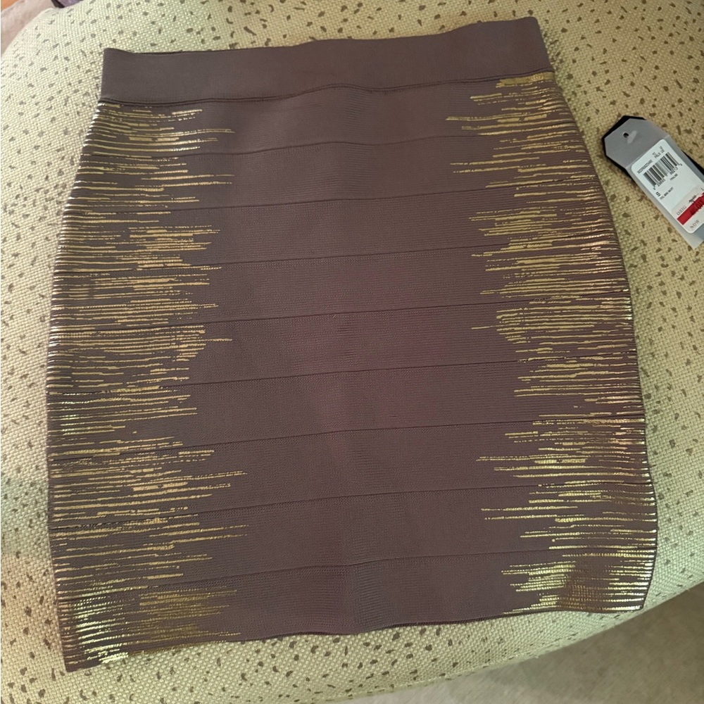 Guess Tan Knit Mini Skirt